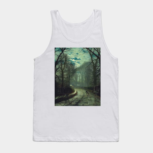 Nearing Home by John Atkinson Grimshaw Tank Top by Classic Art Stall